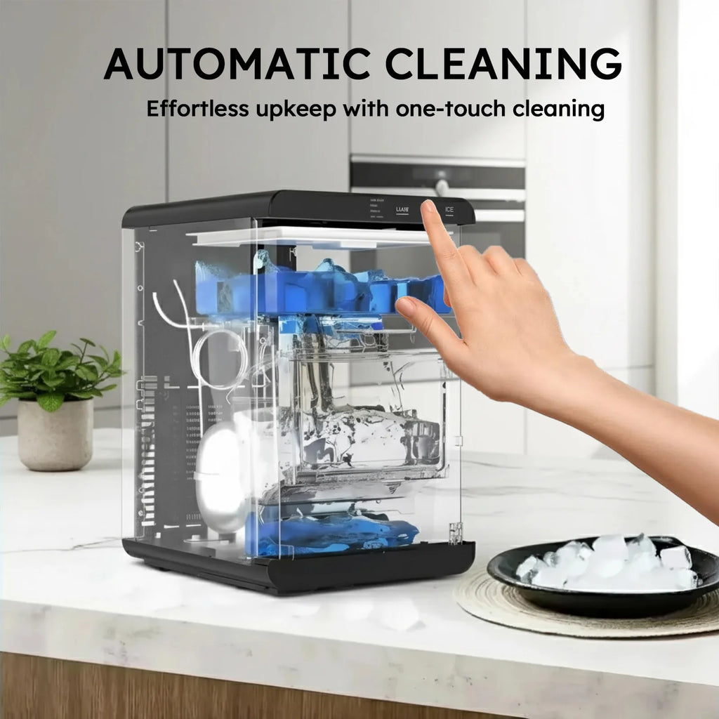 Nugget Ice Maker Countertop with Self-Cleaning