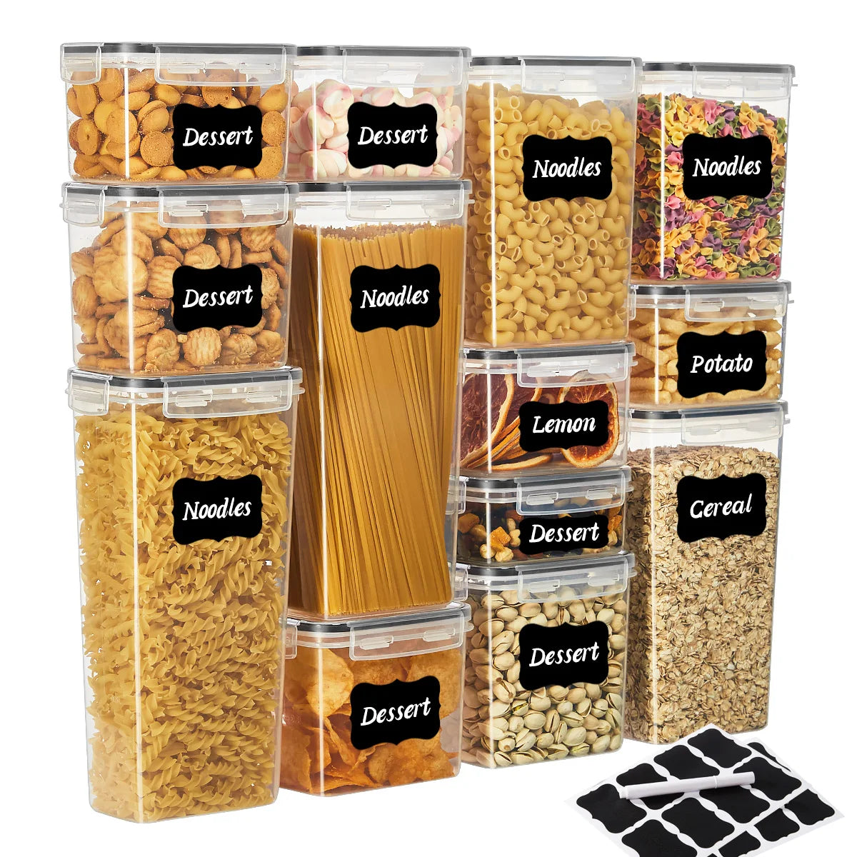 10pcs Sealed Storage Container Set Kitchen Storage