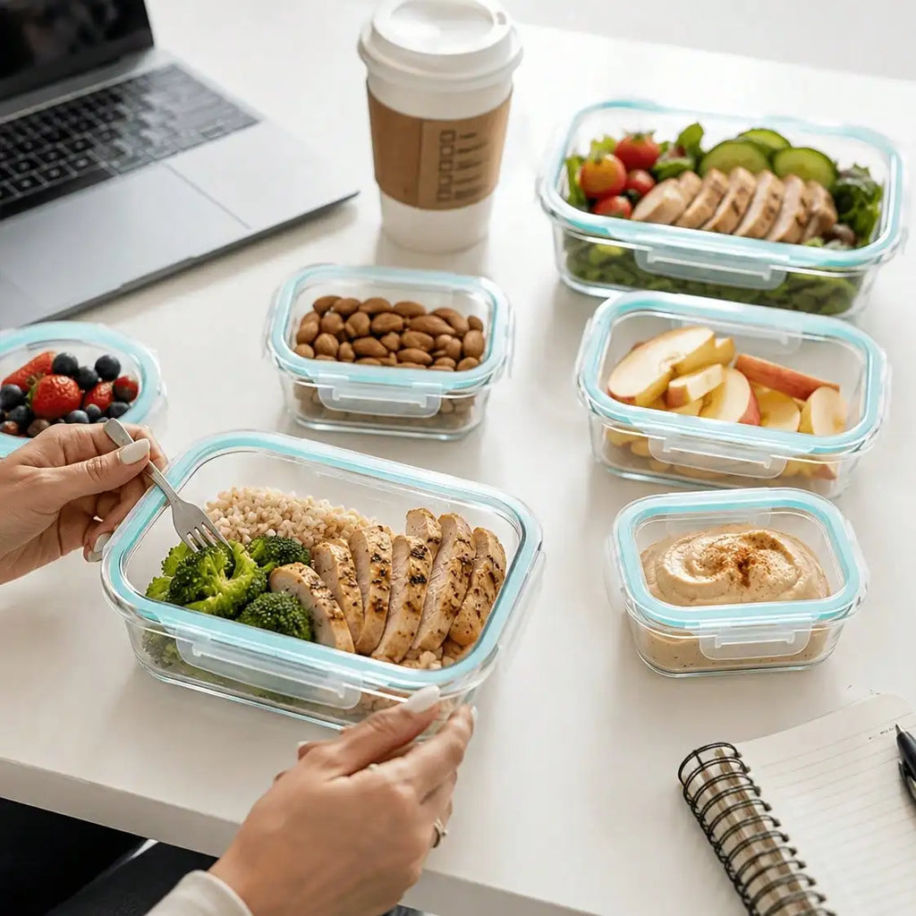 Glass Food Storage Container Sets, BPA-Free