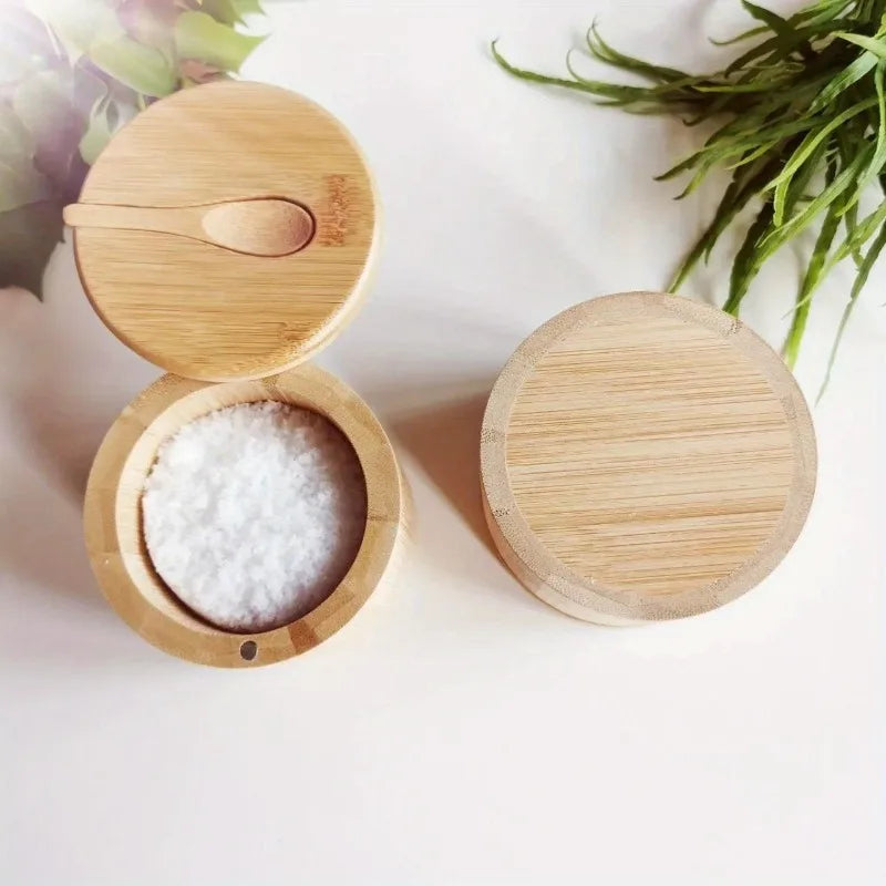 Bamboo Salt and Seasoning Jar Set