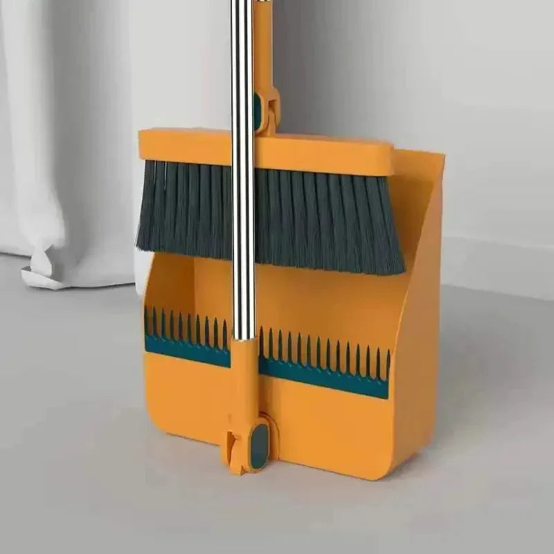 Folding Broom and Dustpan Set