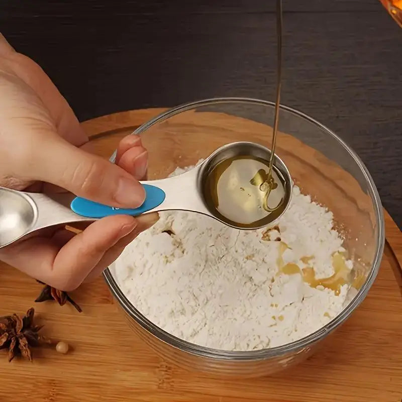 Stainless Steel Magnetic Double-Headed Measuring Spoons