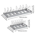 Expandable Under-Cabinet Pot and Pan Organizer, 7-Divider