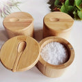 Bamboo Salt and Seasoning Jar Set