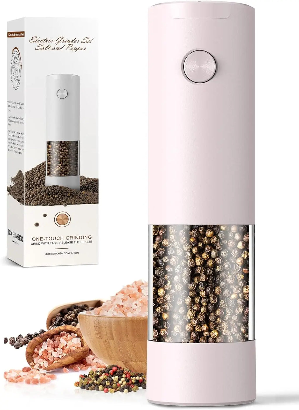 Electric Salt and Pepper Grinder Set