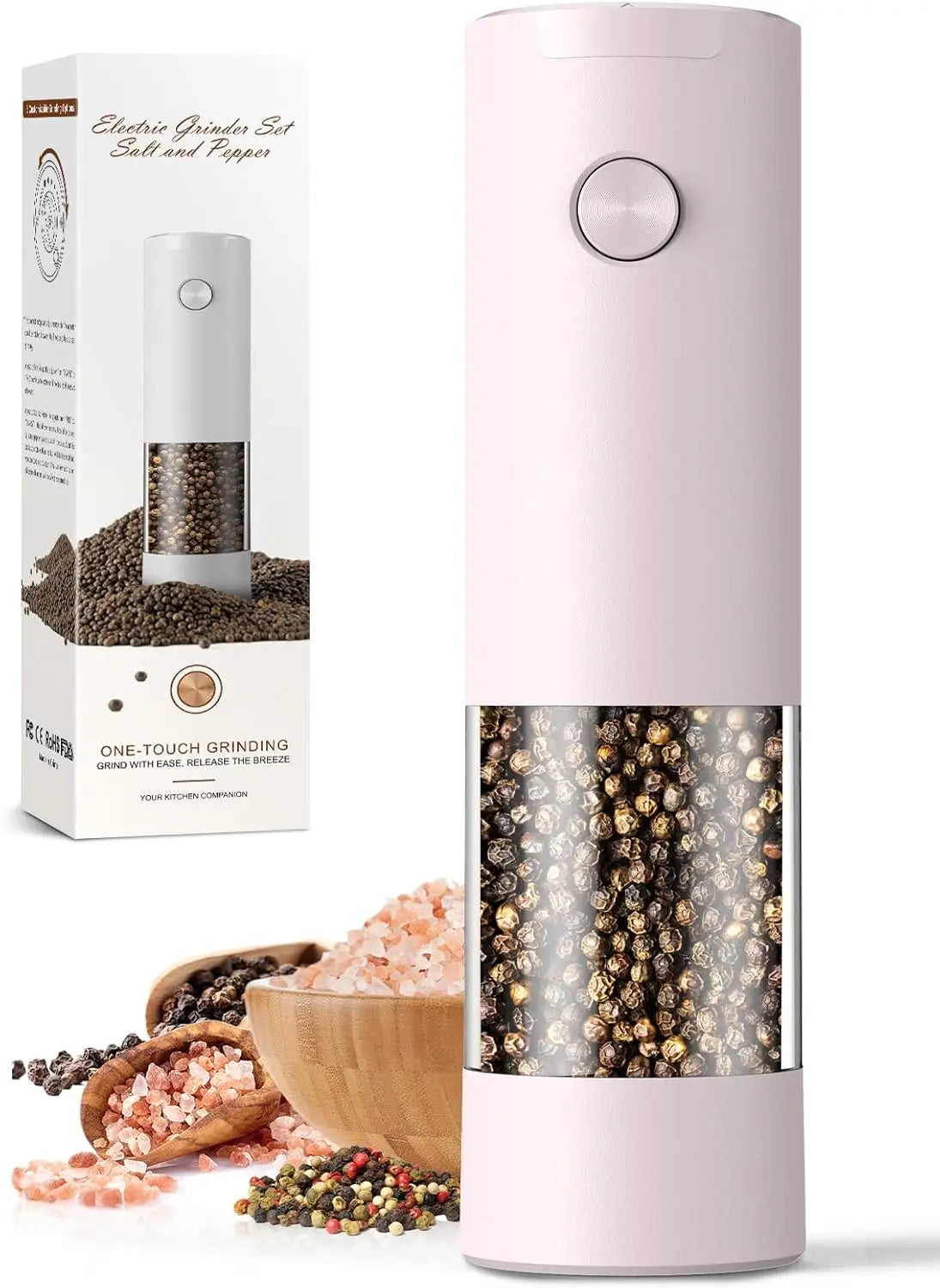 Electric Salt and Pepper Grinder Set
