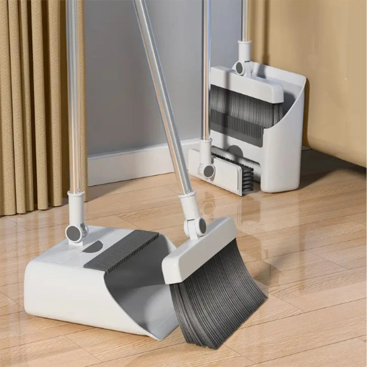 3-in-1 Broom, Dustpan and Brush Set