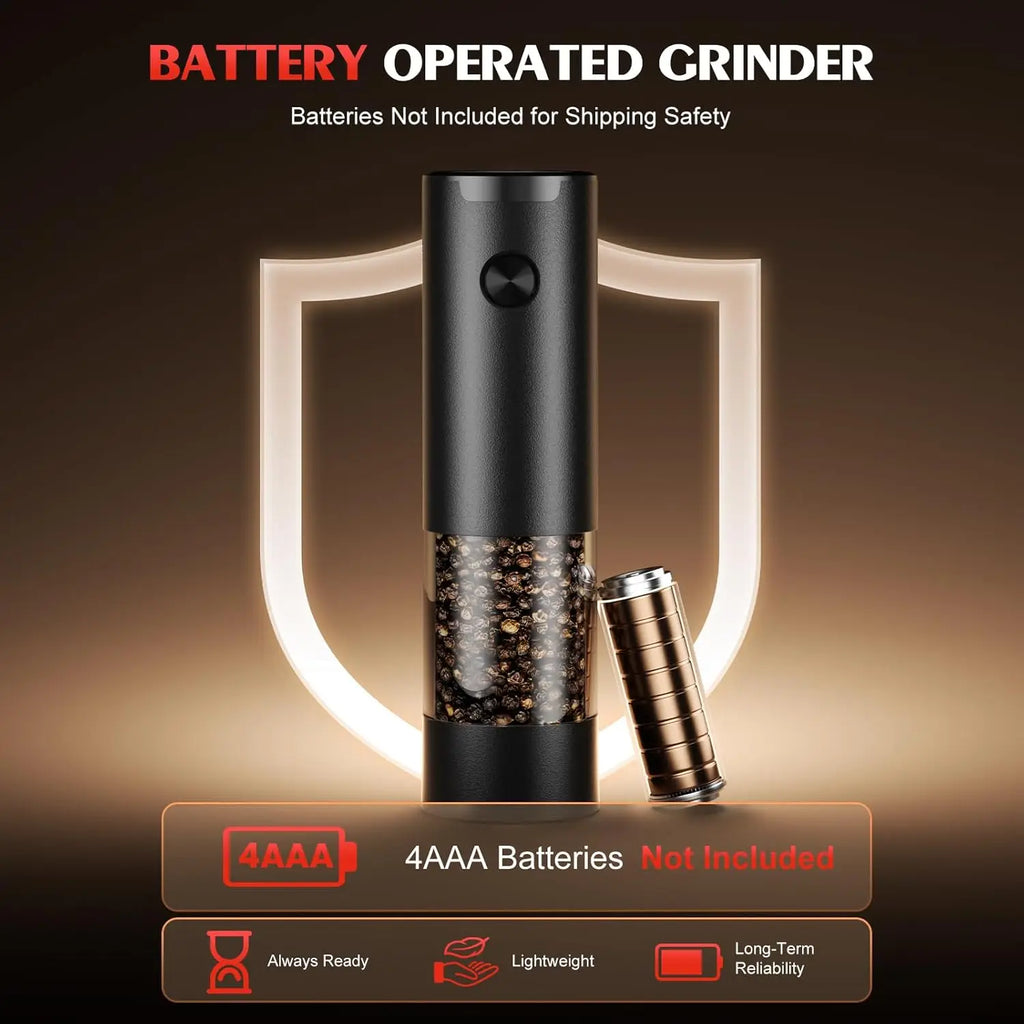 Electric Salt and Pepper Grinder Set