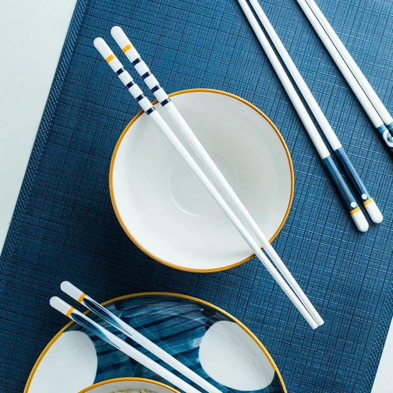 5 Pair Ceramic Japanese Chopsticks Set