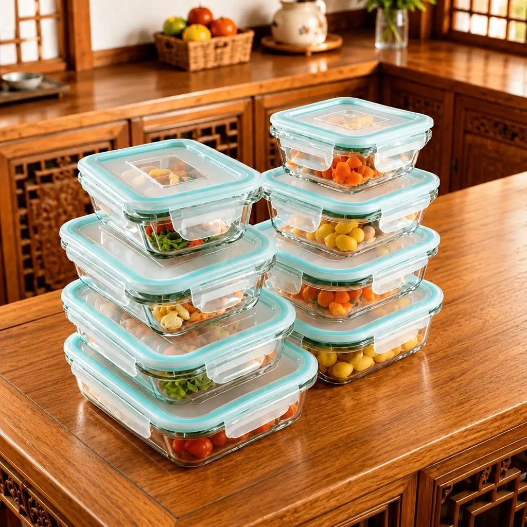 Glass Food Storage Container Sets, BPA-Free
