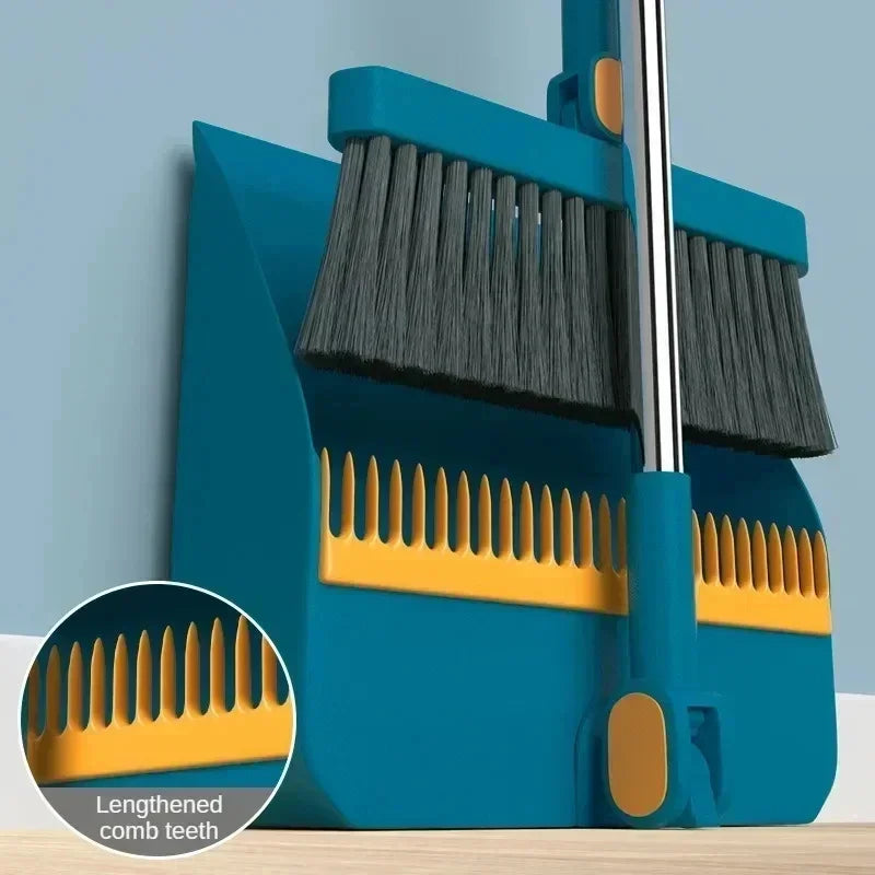 Folding Broom and Dustpan Set