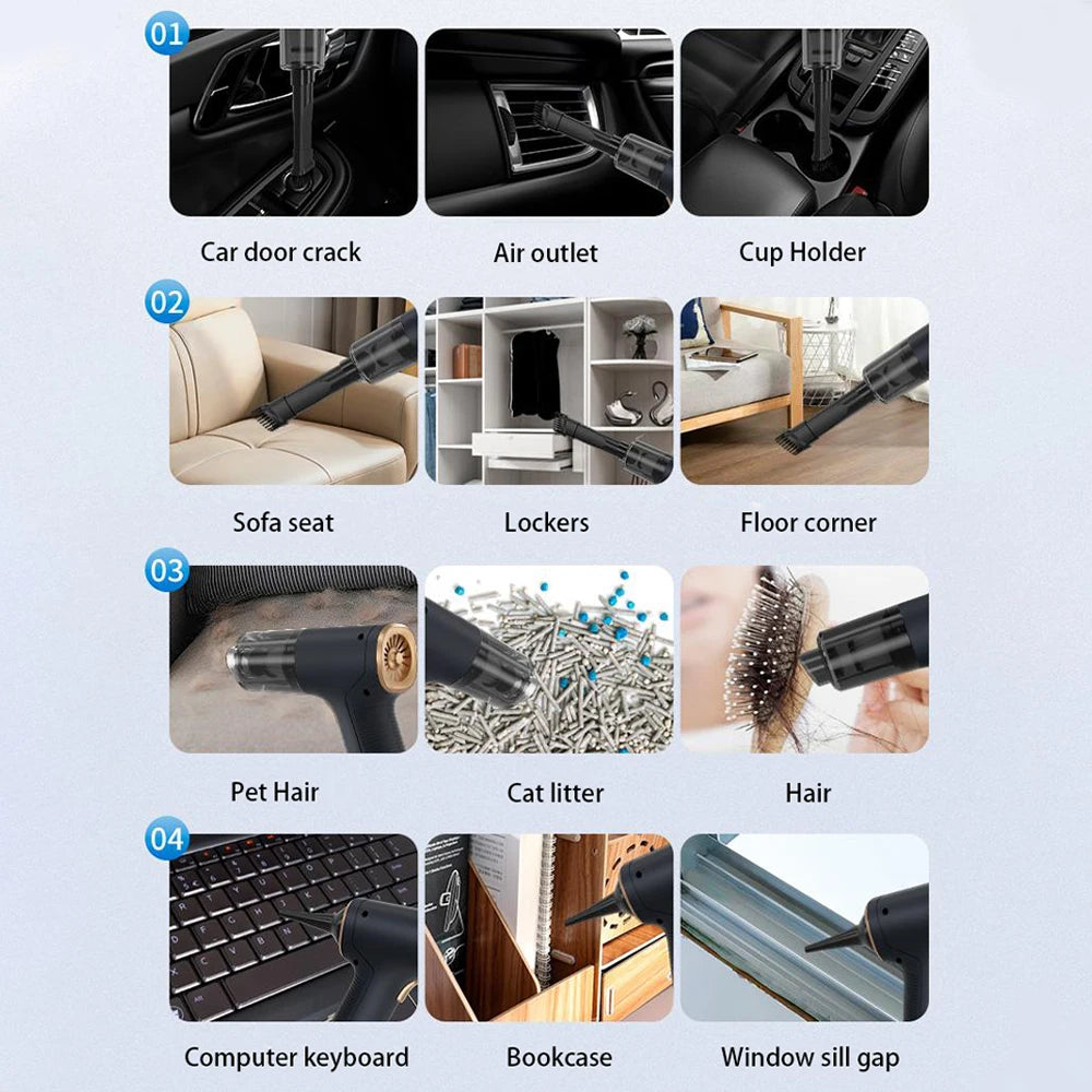 CENRR Cordless Car Vacuum Cleaner