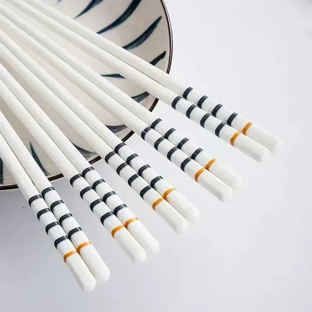 5 Pair Ceramic Japanese Chopsticks Set