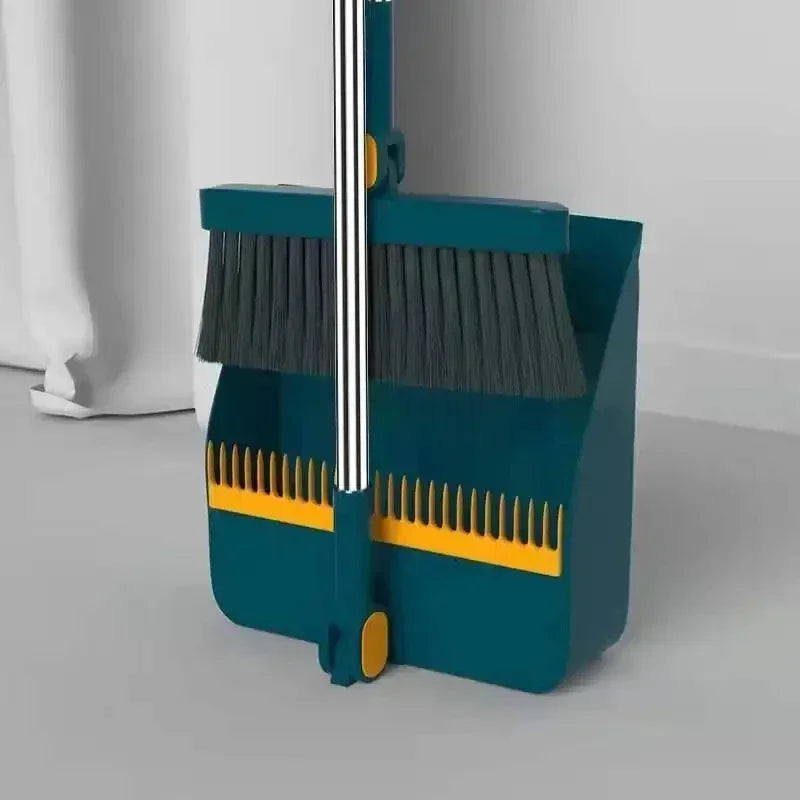 Folding Broom and Dustpan Set